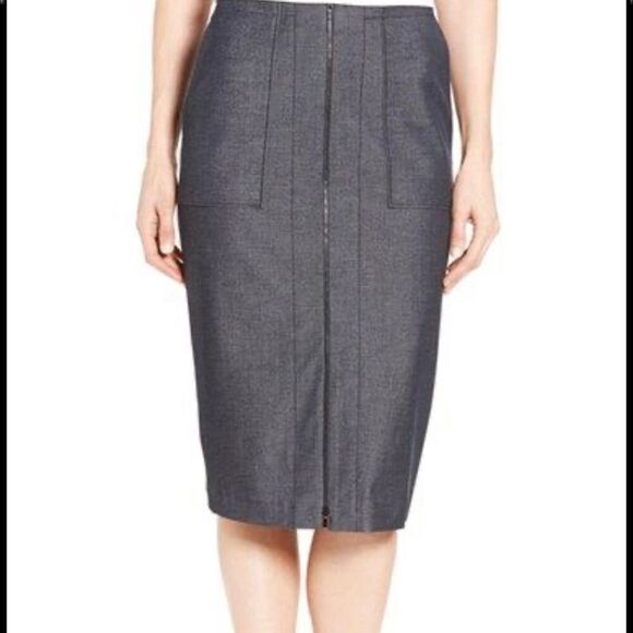 Halogen Front Zip Petite Skirt size 8P - Picture 5 of 7